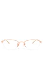 Matchesfashion.com Gucci - Oval Frame Glasses - Womens - Pink