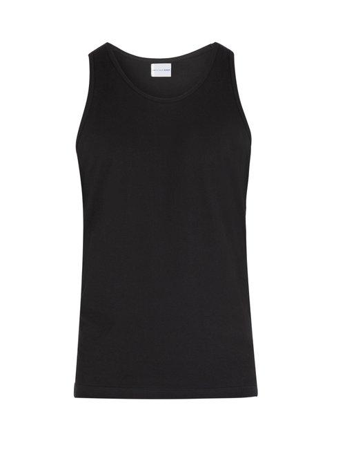 Matchesfashion.com Comme Des Garons Shirt - Cotton Jersey Tank Top - Mens - Black