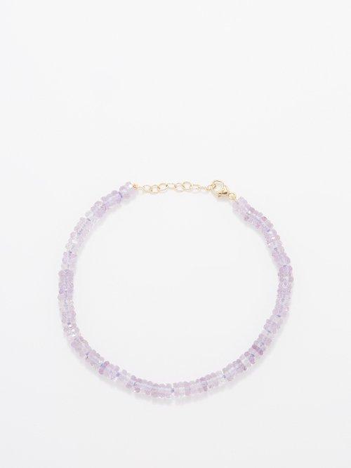 Jia Jia - Amethyst & 14kt Gold Bracelet - Womens - Purple Multi