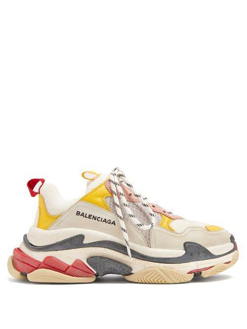 Matchesfashion.com Balenciaga - Triple S Low Top Trainers - Womens - White Multi