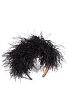 Matchesfashion.com Loewe - Feathers Headband - Womens - Black