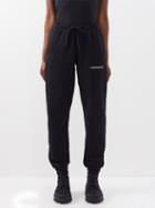 4 Moncler Hyke - Logo-patch Cotton-jersey Track Pants - Womens - Black