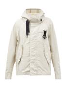 5 Moncler Craig Green - Hancock Signage-print Cotton-blend Ripstop Parka - Mens - White