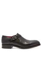 Matchesfashion.com Alexander Mcqueen - Monk Strap Leather Derby Shoes - Mens - Black