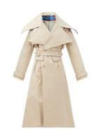 Matchesfashion.com Charles Jeffrey Loverboy - Patter Double-breasted Cotton Trench Coat - Womens - Beige