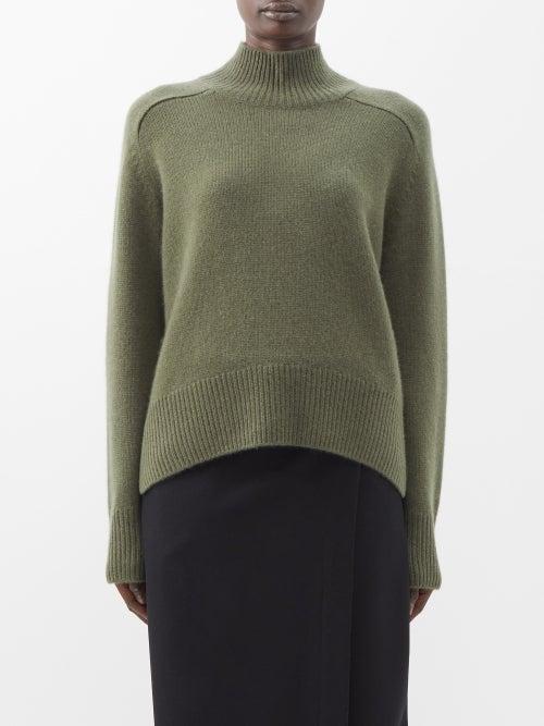 Arch4 - Edith Grove Cashmere Sweater - Womens - Khaki Green