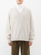 Maryam Nassir Zadeh - Davis V-neck Wool-blend Sweater - Mens - Sand
