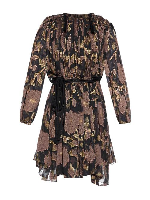 Lanvin Floral Lam Dress