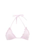 Nensi Dojaka - Scalloped Triangle Bikini Top - Womens - Pink