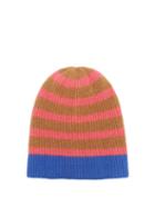 The Elder Statesman - Striped Cashmere Beanie Hat - Womens - Pink Multi
