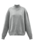 Ladies Rtw Raey - Responsible-wool Displaced-sleeve V-neck Sweater - Womens - Grey