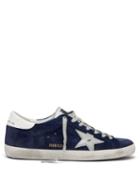 Matchesfashion.com Golden Goose Deluxe Brand - Super Star Low Top Suede Trainers - Mens - Blue