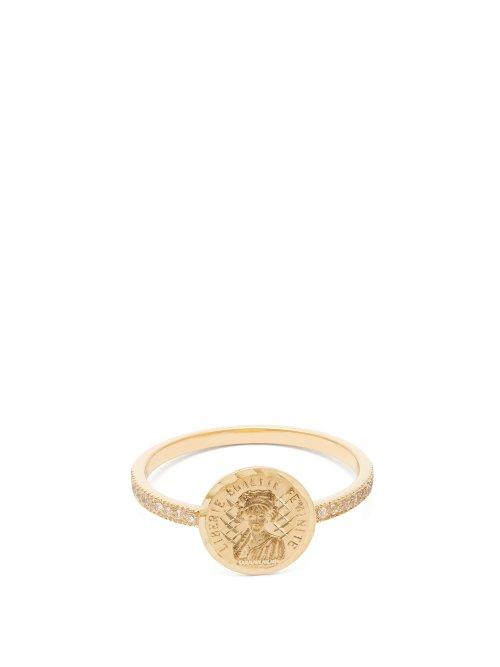 Matchesfashion.com Anissa Kermiche - Louise D'or 18kt Gold & Diamond Ring - Womens - Gold