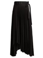 A.w.a.k.e. Asymmetric Pleated Wrap Skirt