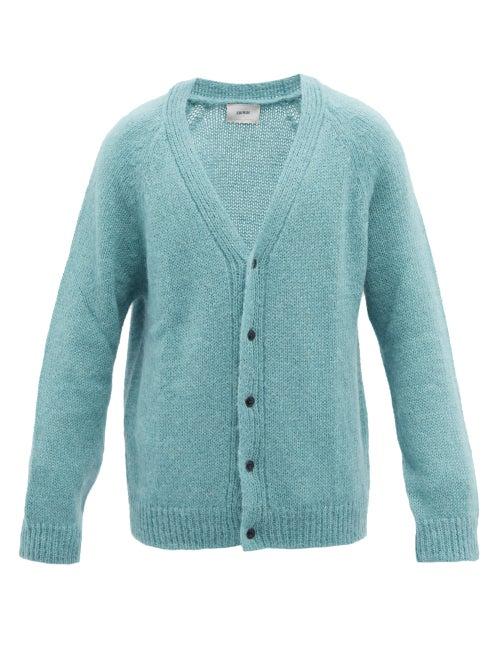 Erdem - Patrick V-neck Knitted Cardigan - Mens - Blue