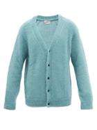 Erdem - Patrick V-neck Knitted Cardigan - Mens - Blue