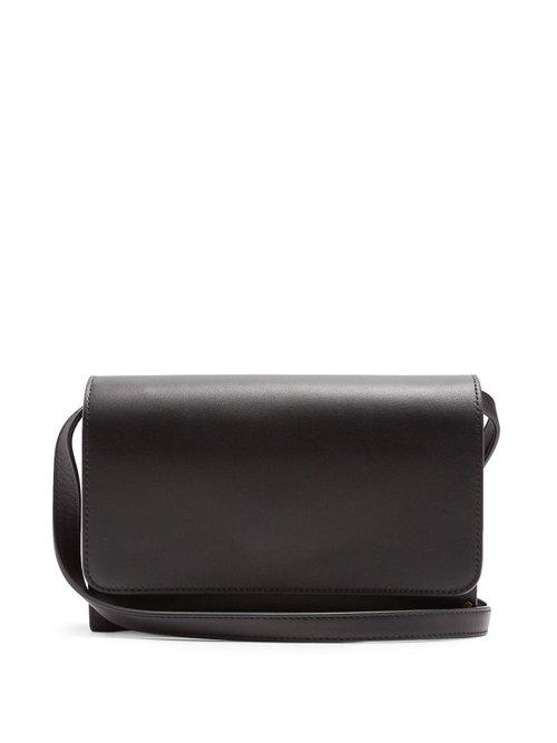 Matchesfashion.com The Row - Stud Embellished Wood And Leather Bag - Womens - Black
