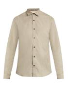 Gieves & Hawkes Button-cuff Cotton And Cashmere-blend Shirt