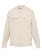 Matchesfashion.com Schnayderman's - Brushed Linen Twill Shirt - Mens - Cream