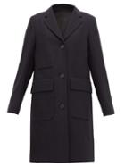 Matchesfashion.com Margaret Howell - Soft City Single Breasted Wool Coat - Womens - Navy