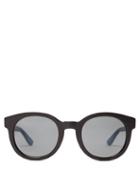 Matchesfashion.com Saint Laurent - Monogram Round Frame Acetate Sunglasses - Womens - Black