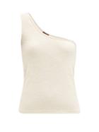 Matchesfashion.com Albus Lumen - One-shoulder Terry Top - Womens - Beige