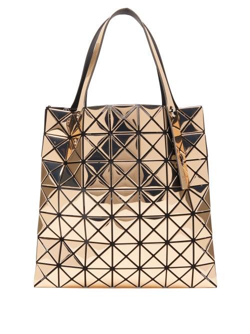 Matchesfashion.com Bao Bao Issey Miyake - Platinum Small Metallic Pvc Tote Bag - Womens - Gold