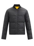 Matchesfashion.com Fendi - Reversible Logo-appliqu Quilted Down Jacket - Mens - Black Yellow