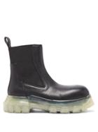 Matchesfashion.com Rick Owens - Beatle Bozo Chunky-sole Leather Chelsea Boots - Womens - Black White
