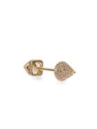 Elise Dray Diamond, Agate & Gold Piercing Facette Earring