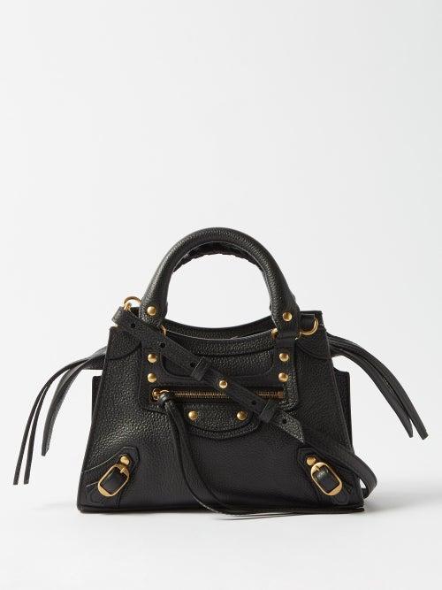 Balenciaga - Neo Classic Mini Studded Leather Bag - Womens - Black