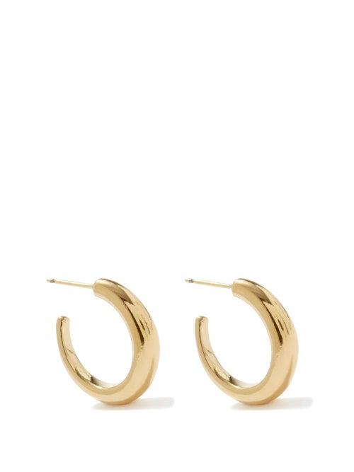 Isabel Marant - Logo-engraved Hoop Earrings - Womens - Gold