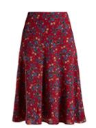 Matchesfashion.com Altuzarra - Caroline Floral Print Skirt - Womens - Pink Print