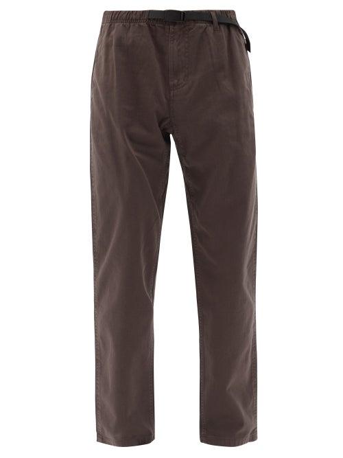 Matchesfashion.com Gramicci - Buckled Cotton-twill Trousers - Mens - Brown