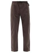 Matchesfashion.com Gramicci - Buckled Cotton-twill Trousers - Mens - Brown