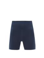 Ladies Activewear Girlfriend Collective - High-rise Recycled-fibre Running Shorts - Womens - Navy