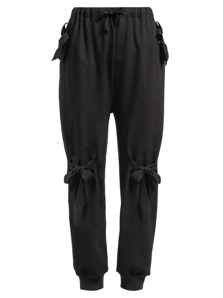Simone Rocha Jersey Bow-pocket Track Pants