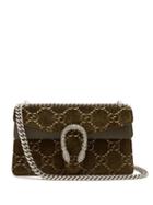 Matchesfashion.com Gucci - Dionysus Gg Velvet Shoulder Bag - Womens - Khaki