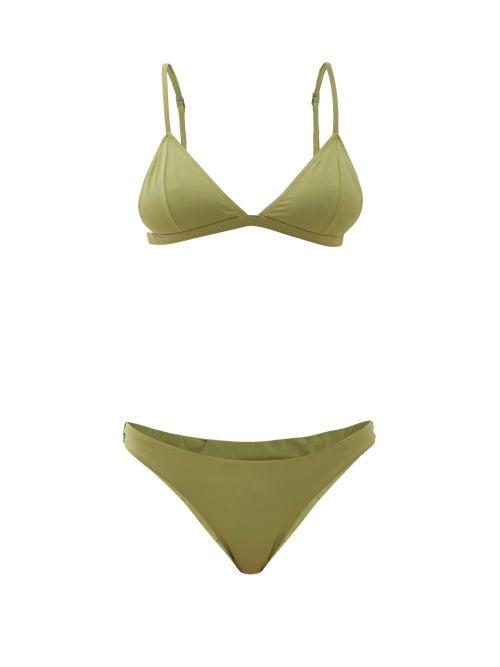 Matchesfashion.com Haight - Bia Triangular Bikini - Womens - Green