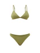 Matchesfashion.com Haight - Bia Triangular Bikini - Womens - Green