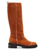 Matchesfashion.com Malone Souliers - Beda Suede Knee-high Boots - Womens - Brown