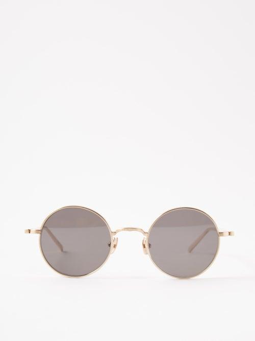 Matsuda - Round Titanium Sunglasses - Mens - 01bk
