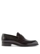 Brioni - Leather Penny Loafers - Mens - Black