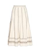 Alexander Mcqueen Contrast-trimmed A-line Skirt
