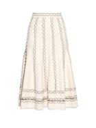 Alexander Mcqueen Contrast-trimmed A-line Skirt