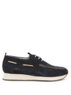 Matchesfashion.com Grenson - Sneaker 15 Suede Deck Shoes - Mens - Navy