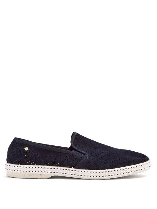 Matchesfashion.com Rivieras - Sultan Suede Loafers - Mens - Navy