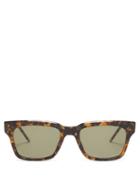 Matchesfashion.com Thom Browne - Square Frame Acetate Sunglasses - Mens - Tortoiseshell