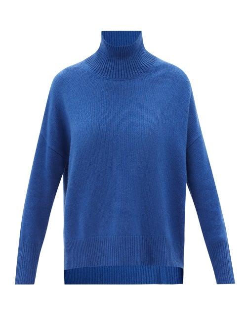 Lisa Yang - Heidi High-neck Cashmere Sweater - Womens - Blue