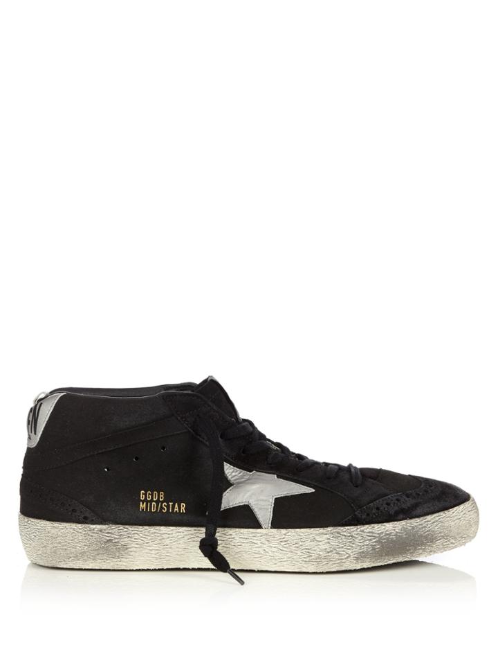 Golden Goose Deluxe Brand Mid Star Mid-top Suede Trainers